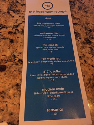 Menu photo 4 The Basement Lounge Fort Worth, TX Menu photo 4 The Basement Lounge Fort Worth, TX