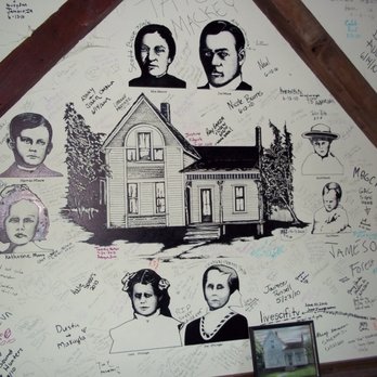 Villisca Ax Murder House - Pictures and notes in the barn - Haunted Houses Near Me - Villisca, Iowa Villisca Ax Murder House - Pictures and notes in the barn - Haunted Houses Near Me - Villisca, Iowa