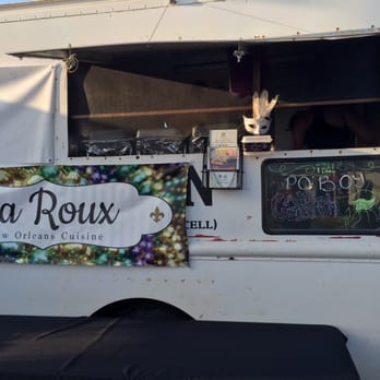 La Roux - a food truck with a sign on the side - Cajun/Creole Near Me La Roux - a food truck with a sign on the side - Cajun/Creole Near Me