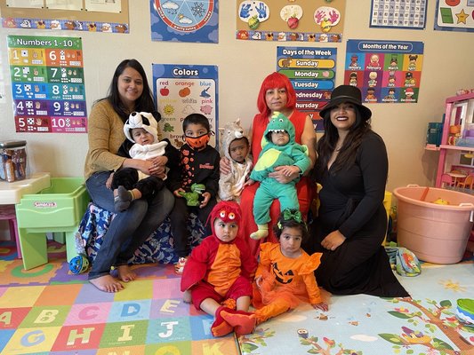 Kids & Teachers - We have a licensed Family Day Care Home. We offer a full time (8:30AM to 5:30PM) and also a part-time schedule.
In our daycare, we provide:
- Indoor/outdoor activities that embrace creativity.
- Music and Dance programs.
- Age-appropriate daily lessons.
- Individual approach to each child.
- Separate room for napping children.
- We provide organic fruits and homemade fresh breakfast & lunch.
- We are following all safety protocols.
-We also celebrate all the festivals as well as the Kiddos' Birthday.
Call us today to schedule a tour of our day care! Kids & Teachers - We have a licensed Family Day Care Home. We offer a full time (8:30AM to 5:30PM) and also a part-time schedule.
In our daycare, we provide:
- Indoor/outdoor activities that embrace creativity.
- Music and Dance programs.
- Age-appropriate daily lessons.
- Individual approach to each child.
- Separate room for napping children.
- We provide organic fruits and homemade fresh breakfast & lunch.
- We are following all safety protocols.
-We also celebrate all the festivals as well as the Kiddos' Birthday.
Call us today to schedule a tour of our day care!