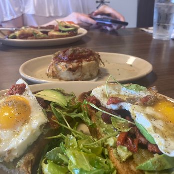 Snooze, an A.M. Eatery - Bravocado Toast & Hashbrown - Breakfast & Brunch Near Me - Nashville, Tennessee