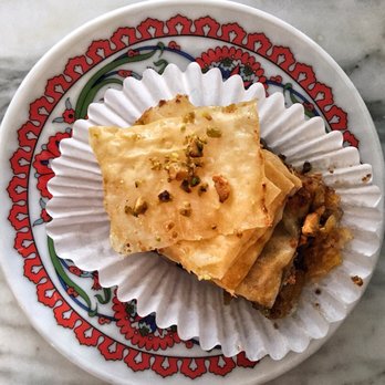 Simit & Chai - Baklava.  Made in house but it was only a tiny piece for $2.50 - Coffee & Tea Near Me - Toronto, Ontario
