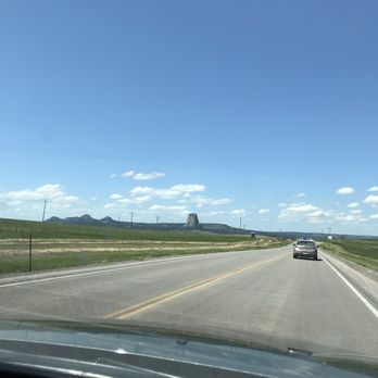 Devils Tower KOA - Glimpse of Devils Tower - Campgrounds Near Me - Devils Tower, Wyoming