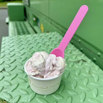 Walnut Beach Creamery - "Black Knight" (black raspberry and white chocolate) - Ice Cream & Frozen Yogurt Near Me - Milford, Connecticut Walnut Beach Creamery - "Black Knight" (black raspberry and white chocolate) - Ice Cream & Frozen Yogurt Near Me - Milford, Connecticut