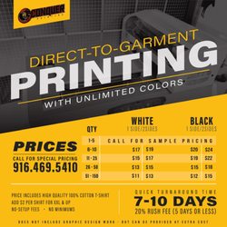 Conquer Printing - Pricing for DTG Printing
