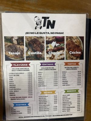 Menu photo 1 Tlayudas el Negro Oaxaca, OAX Menu photo 1 Tlayudas el Negro Oaxaca, OAX