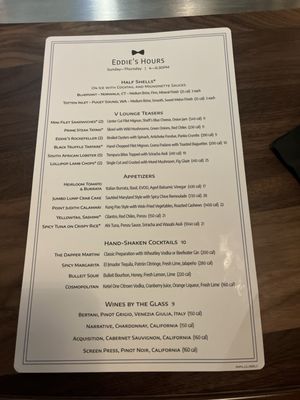 Menu photo 6 Eddie V's Prime Seafood Princeton, NJ