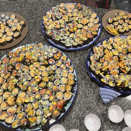 a variety of sushi