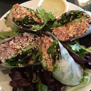 Avo - Kimchi Spring Rolls at Avo #vegan #rawvegan #raw #vegetarian #nashville - Cocktail Bars Near Me - Nashville, Tennessee