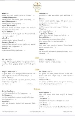Menu photo 6 Shiraz Kitchen & Wine Bar White Plains, NY Menu photo 6 Shiraz Kitchen & Wine Bar White Plains, NY