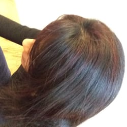By George Salon - Red/brown highlights