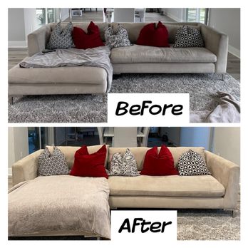 Estrada’s Cleaning Service - Sofa Before and after - Home Cleaning Near Me Estrada’s Cleaning Service - Sofa Before and after - Home Cleaning Near Me