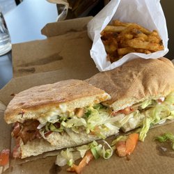 Bellacino's Pizza & Grinders - Chicken Bacon Ranch Grinder, Cajun Fries