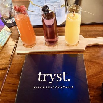 Tryst Kitchen + Cocktails - Mimosa flight - Cajun/Creole Near Me - San Antonio, Texas Tryst Kitchen + Cocktails - Mimosa flight - Cajun/Creole Near Me - San Antonio, Texas