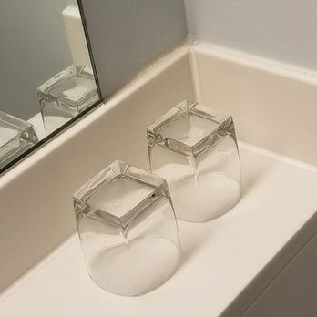 Club Quarters Hotel Central Loop, Chicago - Glasses on bathroom counter. Gross! - Hotels Near Me - Chicago, Illinois Club Quarters Hotel Central Loop, Chicago - Glasses on bathroom counter. Gross! - Hotels Near Me - Chicago, Illinois