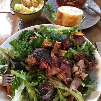 Roots 657 - Root salad with pulled pork, cole slaw, and brisket chili - American Near Me - Leesburg, Virginia