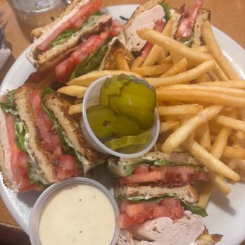 Antoine's Cafe - Club sandwich with a Gluten Free Bun - Breakfast & Brunch Near Me - San Clemente, California