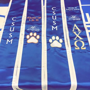 Custom Embroidery - Graduation stoles. Class of 2017 - Embroidery & Crochet Near Me - Vista, California