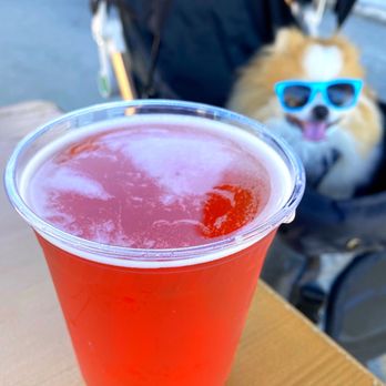 Wursthall - COVID-19 PATIO DINING: Brewski Strawberry Pie - Tart Berliner Weisse w/ strawberry, raspberry, lemon, biscuity vanilla, 4% abv | $9 - German Near Me - San Mateo, California