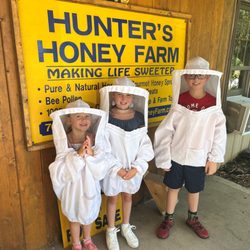 Hunter's Honey Farm - Getting ready to go visit the beehives!