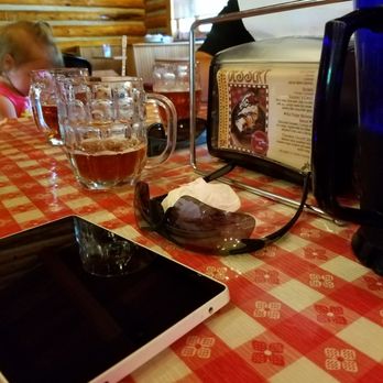 Heise Pizza Parlor - a tablet and a glass of beer - Pizza Near Me - Ririe, Idaho