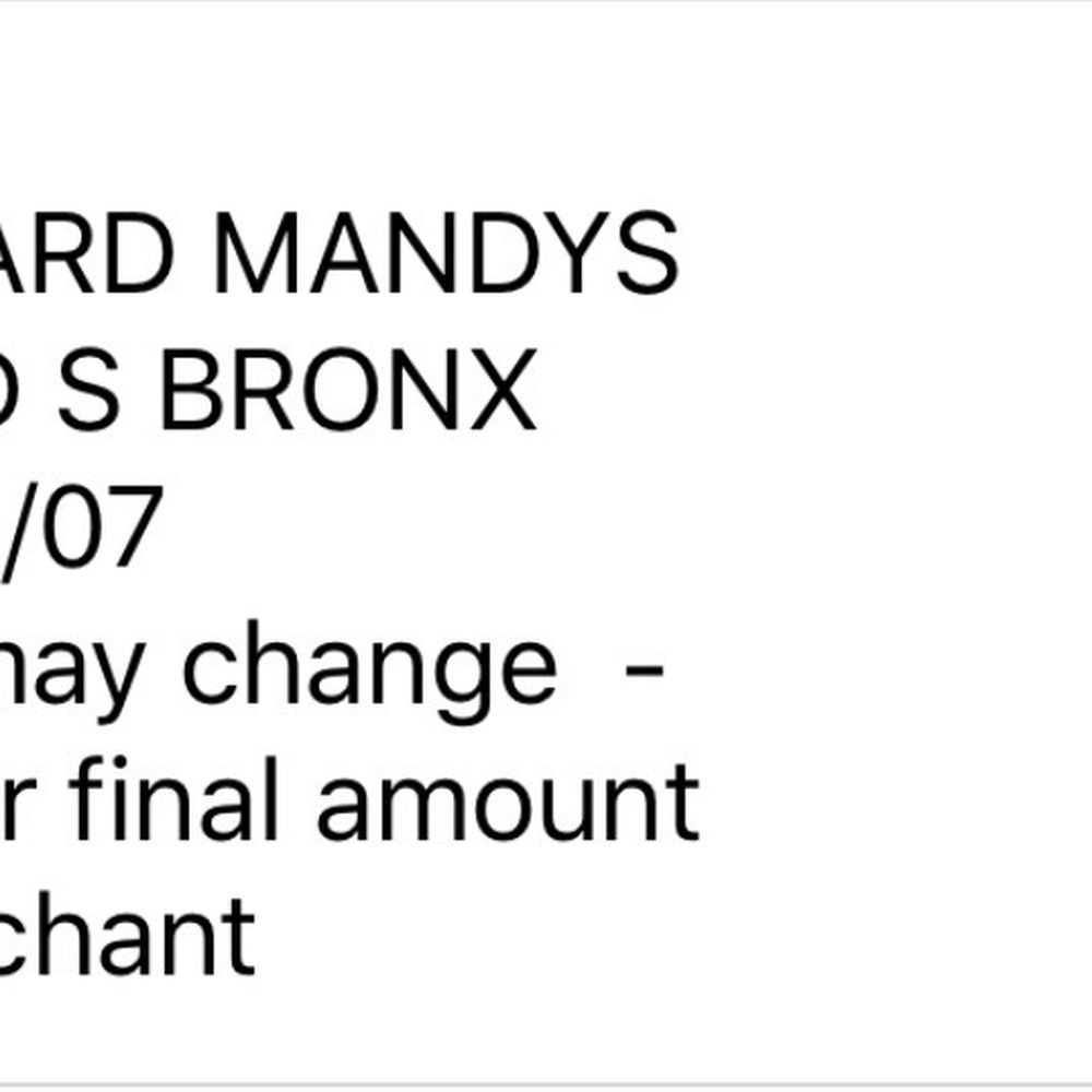 Mandy's Hair & Spa - I didn't get a receipt but here it is in my bank since I don't have the wrong salon - Hair Salons Near Me - Bronx, New York