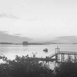 The Lobster Boat Seakeeper - The dock at Hiram Blake camp