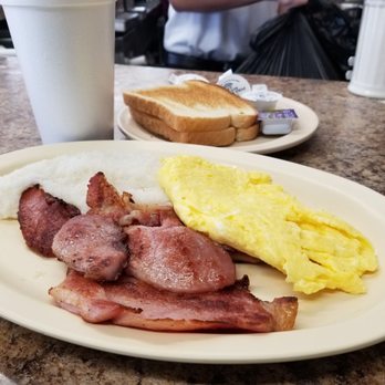 Don's Grill - Ham off the Bone & 2 Eggs w/ Grits and Toast - Burgers Near Me - Chicago, Illinois