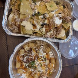 Pulled Chicken Nachos and Buffalo Chicken Bacon Ranch Bowl Pulled Chicken Nachos and Buffalo Chicken Bacon Ranch Bowl