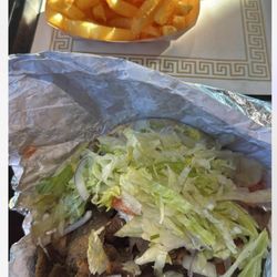 Number One Gyro Shoppe - 9. Nine oz. Jumbo Gyro with Fries Combo