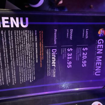 Gen Korean BBQ House - Menu pricing - Korean Near Me - El Paso, Texas