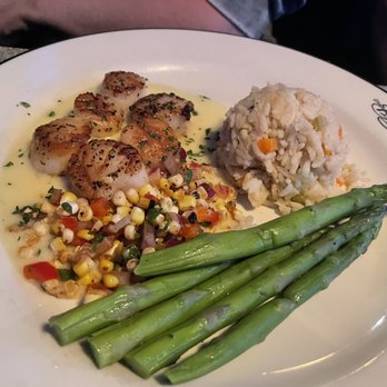 Black Marlin - Scallops with "Rice Du Jour" - Seafood Near Me - Stuart, Florida