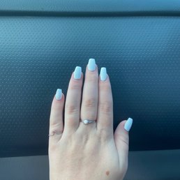 The tips of the nails are very uneven The tips of the nails are very uneven