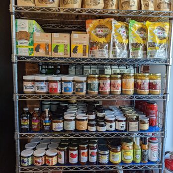 GreenPot - a shelf full of food and condiments - Coffee & Tea Near Me - Brooklyn, New York