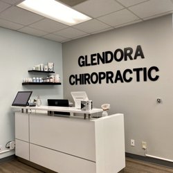 Glendora Chiropractic Center - The front desk and the touch screen monitor where you check-in for your appointment.