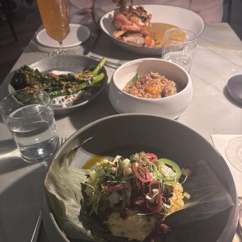 Peregrine - Lamb, rice, broccolini and chicken - American Near Me - Raleigh, North Carolina