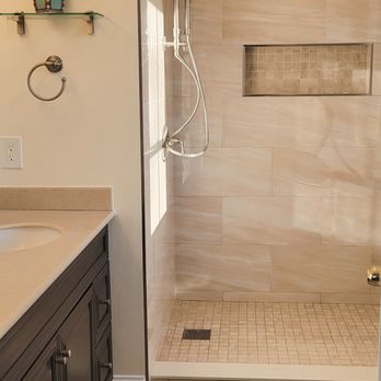 Arik Remodeling and Renovations - Our new beautiful walk-in shower and floor - Painters Near Me - West Roxbury, Massachusetts Arik Remodeling and Renovations - Our new beautiful walk-in shower and floor - Painters Near Me - West Roxbury, Massachusetts
