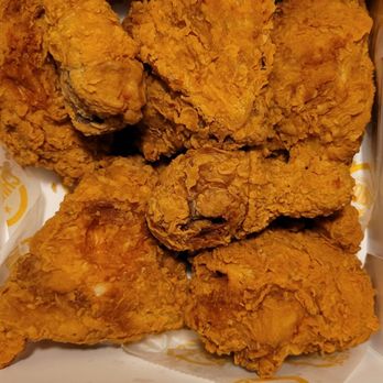 Church's Texas Chicken - 7 pcs of the Legs & Thighs 10pc original Very greasy, overcooked, unseasoned - Fast Food Near Me - East Point, Georgia Church's Texas Chicken - 7 pcs of the Legs & Thighs 10pc original Very greasy, overcooked, unseasoned - Fast Food Near Me - East Point, Georgia