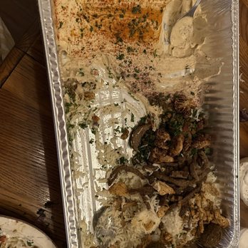 Gyros & Grill - Large Sultan Family Combo...halfway eaten because I forgot to take a photo - Mediterranean Near Me - Littleton, Colorado Gyros & Grill - Large Sultan Family Combo...halfway eaten because I forgot to take a photo - Mediterranean Near Me - Littleton, Colorado