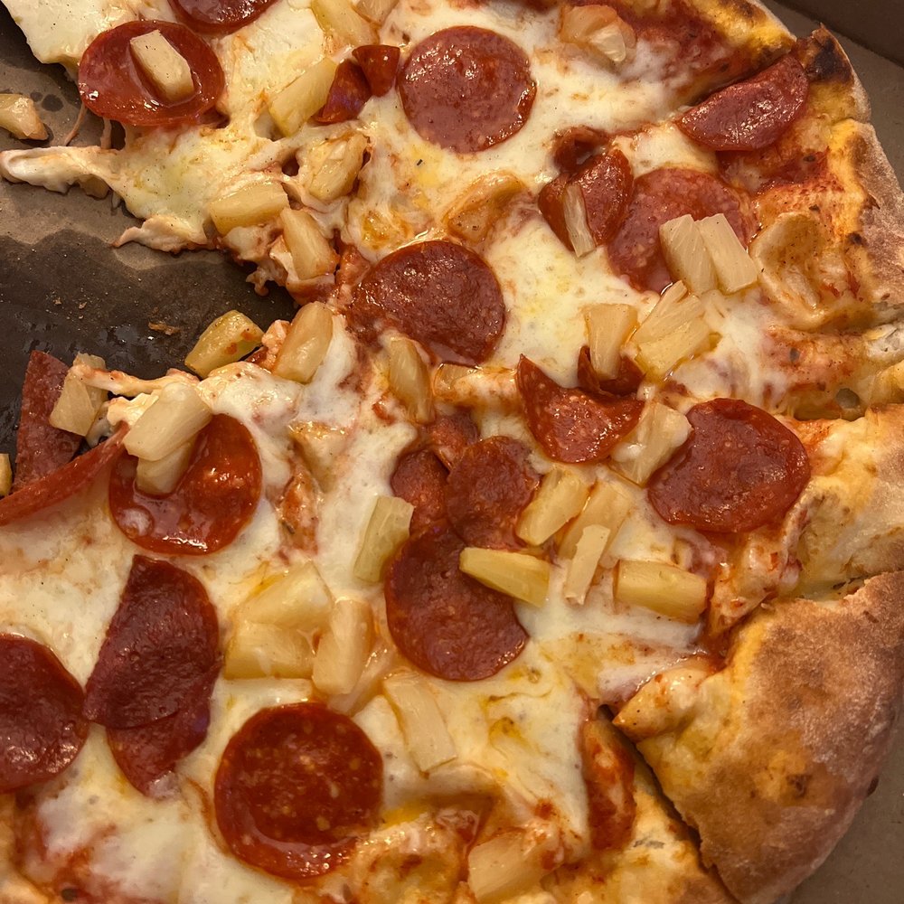 Large Pineapple & Pepperoni  Large Pizza