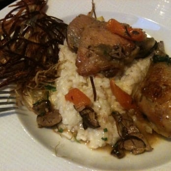 Le Hide - Parmesan risotto w foie gras and roasted chicken - French Near Me - Paris, 75