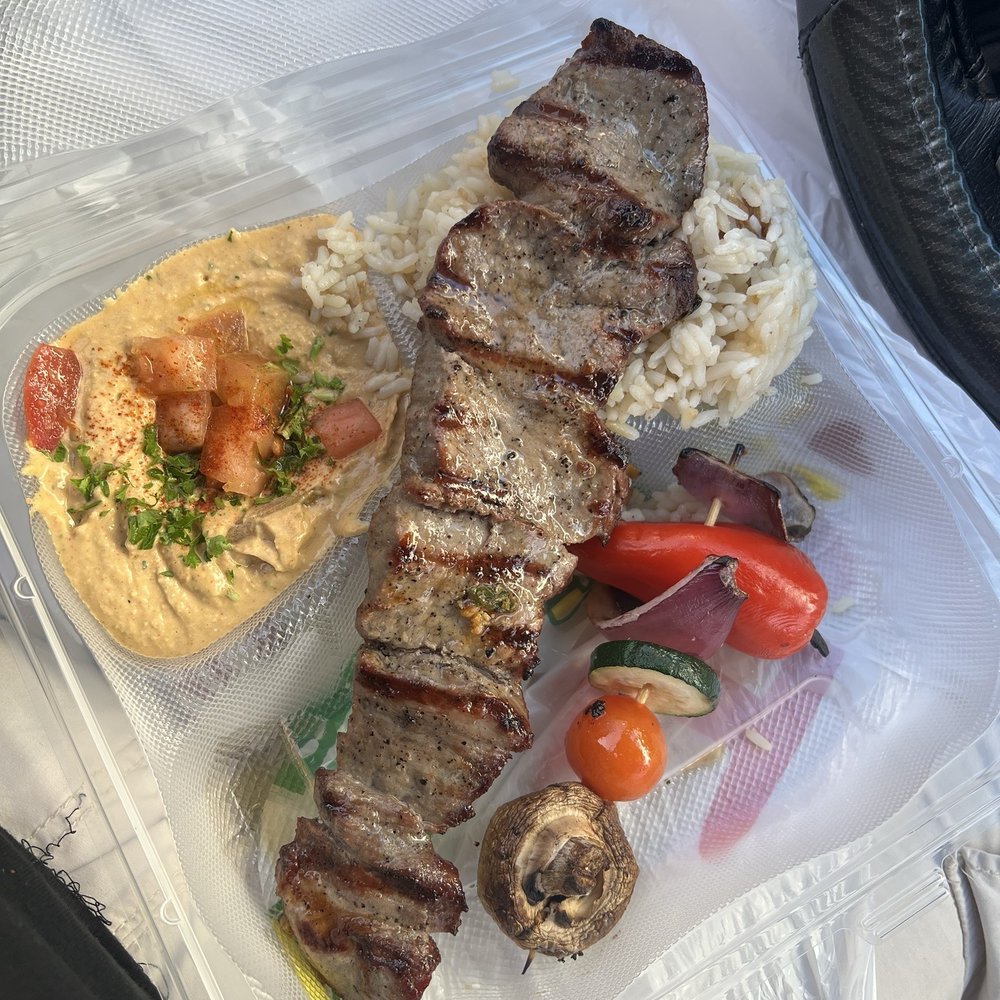 Chicken Maison - Steak and Vegetable Kabob - Mediterranean Near Me - Torrance, California Chicken Maison - Steak and Vegetable Kabob - Mediterranean Near Me - Torrance, California