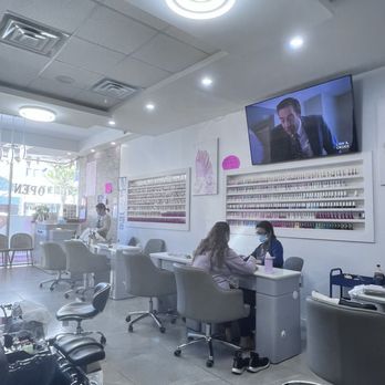 Blush Rose Nails & Spa - View from the pedicure chairs - Nail Salons Near Me - Rego Park, New York