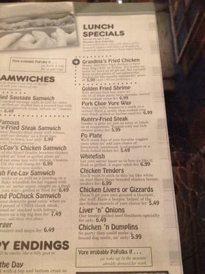 Menu photo 7 PoFolks-Pensacola, FL Pensacola, FL