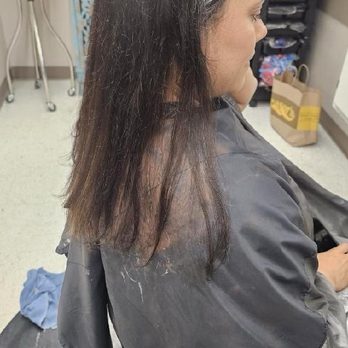 Hair Relations - After she had lightened the parts she was going to add color to - Barbers Near Me - Claremore, Oklahoma Hair Relations - After she had lightened the parts she was going to add color to - Barbers Near Me - Claremore, Oklahoma