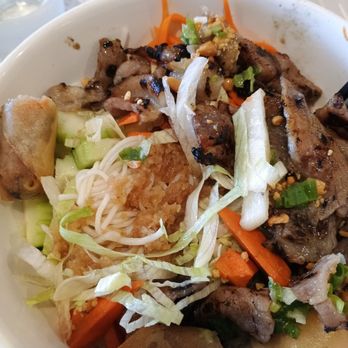 Pho Thai - Grilled pork rice vermicelli and added spring rolls for additional cost - Vietnamese Near Me - Rego Park, New York Pho Thai - Grilled pork rice vermicelli and added spring rolls for additional cost - Vietnamese Near Me - Rego Park, New York