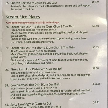 Pho Ginger - Menu is so extensive that the print is small! - Vietnamese Near Me - Albuquerque, New Mexico