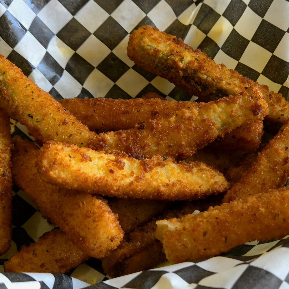 Meester Zebra - NEW SIDE. Fried Zucchini. Crispy, golden brown, delicious zucchini served with house-made Ranch Dressing. New go-to side. - American Near Me - Cathedral City, California Meester Zebra - NEW SIDE. Fried Zucchini. Crispy, golden brown, delicious zucchini served with house-made Ranch Dressing. New go-to side. - American Near Me - Cathedral City, California