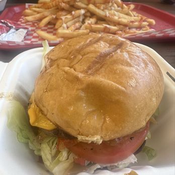 Smokehouse - Cheeseburger and Large Fries - Fast Food Near Me - Berkeley, California