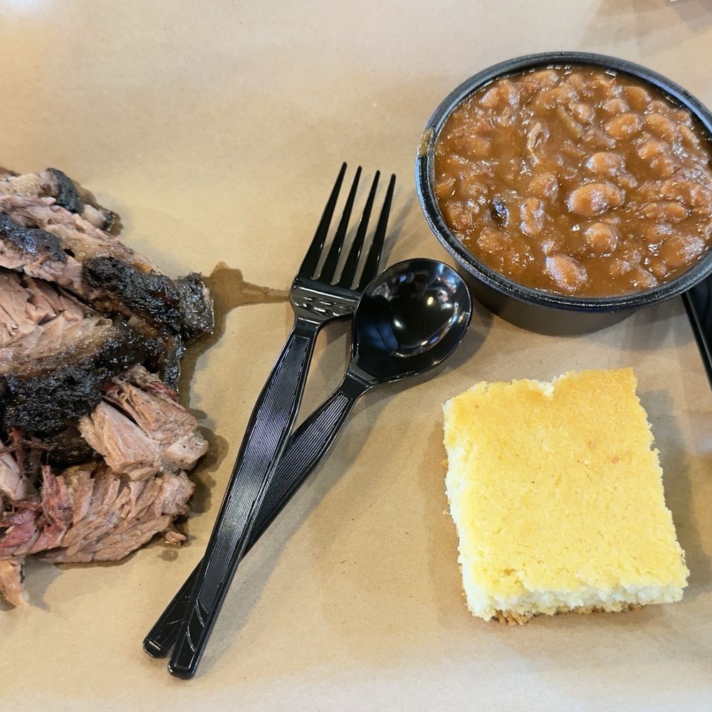 Mission BBQ - Brisket and beans (I shared with my wife) - Barbeque Near Me - Marshallton, Delaware Mission BBQ - Brisket and beans (I shared with my wife) - Barbeque Near Me - Marshallton, Delaware